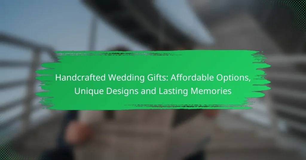 Handcrafted Wedding Gifts: Affordable Options, Unique Designs and Lasting Memories