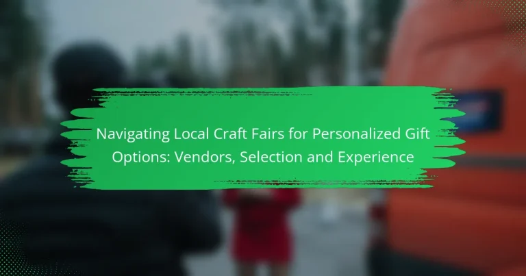 Navigating Local Craft Fairs for Personalized Gift Options: Vendors, Selection and Experience