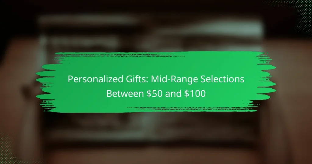 Personalized Gifts: Mid-Range Selections Between $50 and $100