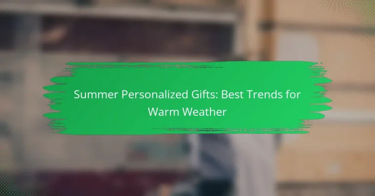 Summer Personalized Gifts: Best Trends for Warm Weather