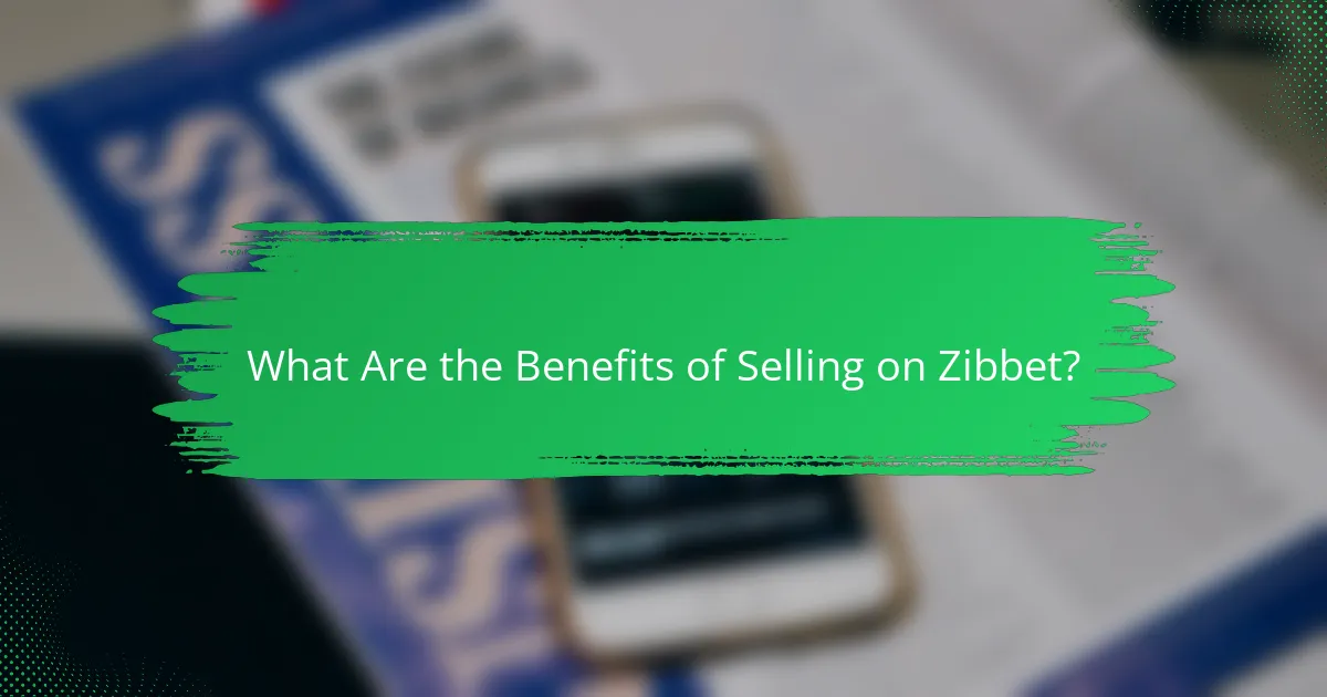 What Are the Benefits of Selling on Zibbet?
